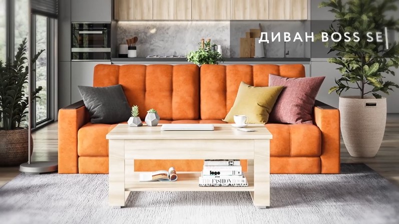 Диван BOSS 2.0 шенилл IQ серый