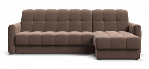Угловой диван BOSS Sleep 160 велюр Monolit мокко