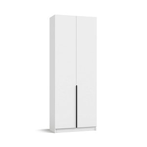 Босс Стандарт 80*220 шкаф распашной 2Д + ящики Белый