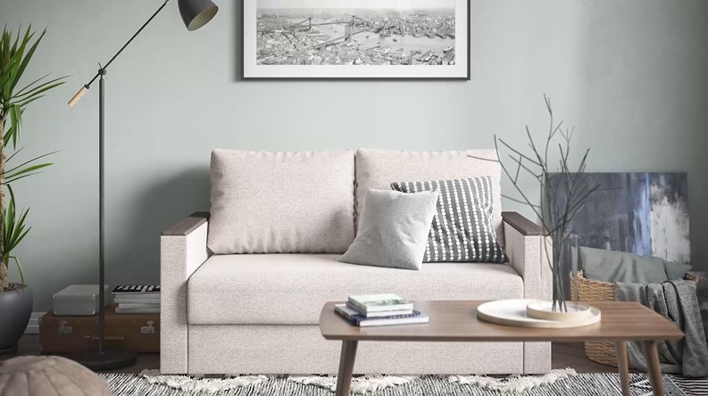 Диван Атланта-2 Лайт рогожка Malmo шоколад