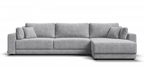 Угловой диван Босс Прайм Макс Вельвет CORD серый