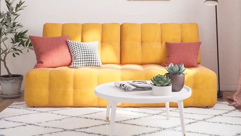 Диван BOSS 2.0 MINI велюр Alkantara пепел