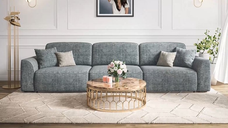 Диван KING MAX SE велюр Alkantara пепел