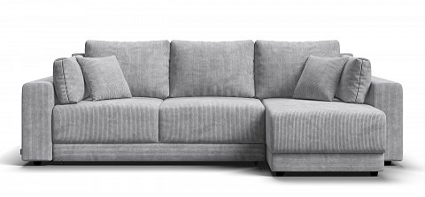 Угловой диван Босс Прайм ХЛ Вельвет CORD серый