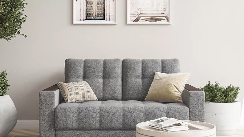 Диван BOSS Compact рогожка Malmo серый