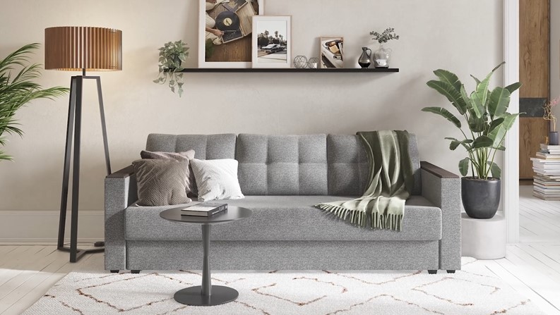 Диван Атланта 3 SE Malmo серый