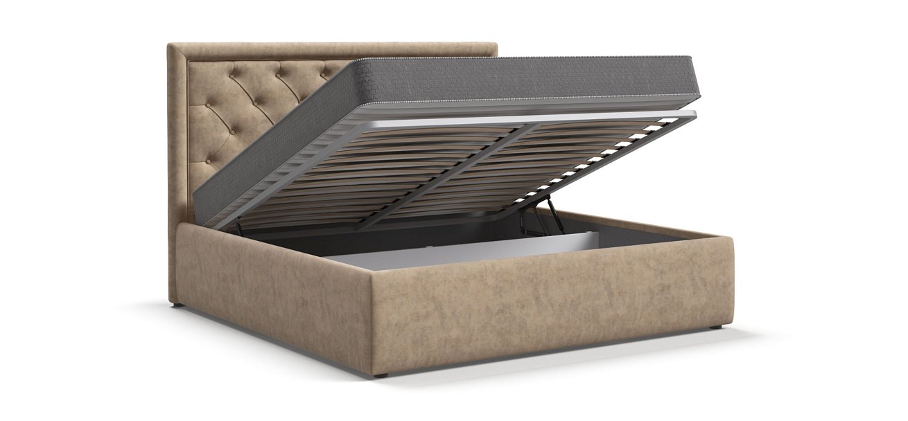 Кровать Босс Классик 180*200 Про велюр Royal шампань NEW