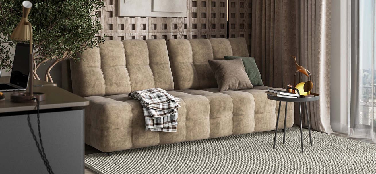 Диван BOSS 2.0 MINI Велюр Роял тауп