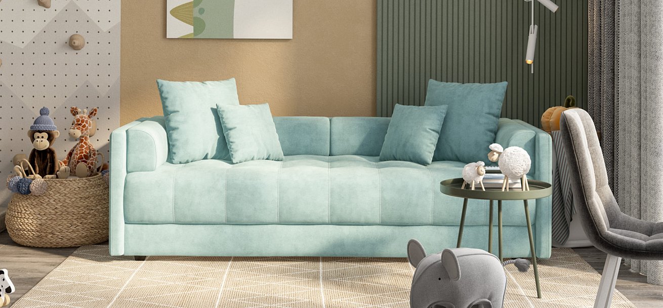 Тахта BOSS велюр Monolit аква