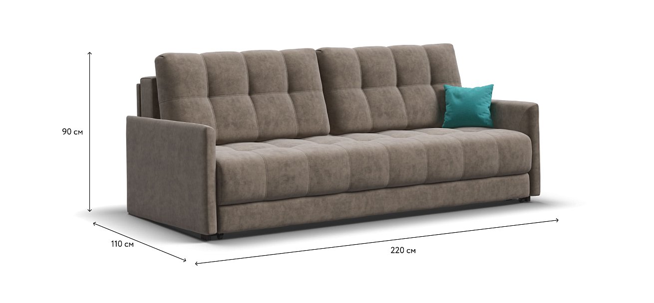 Диван BOSS 2.0 LOFT Велюр Роял тауп