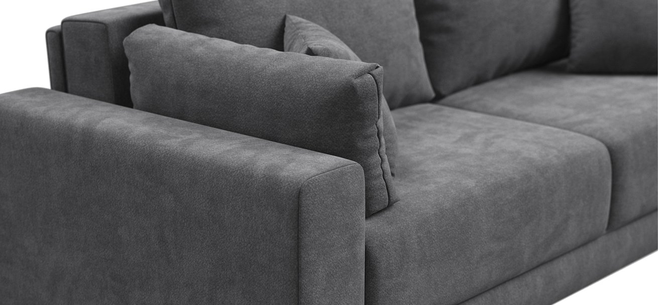 Диван Босс Прайм Шенилл CLOUD графит