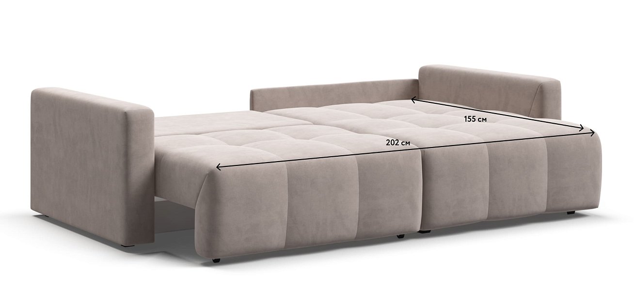 Угловой диван BOSS TREND Велюр Monolit латте