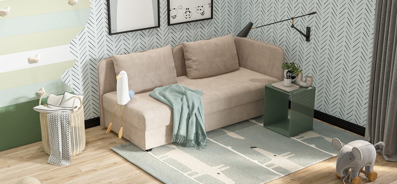 Тахта Ирис велюр Monolit латте