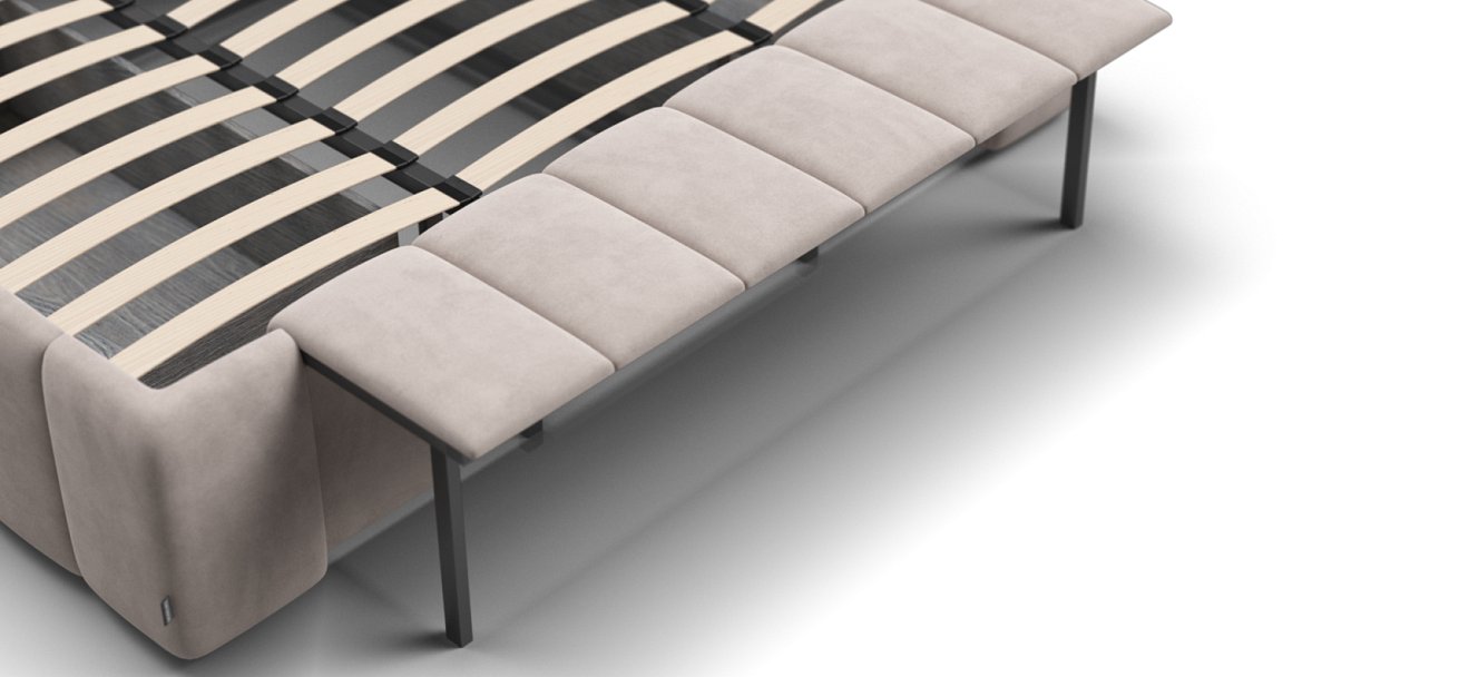 Кровать BOSS.XO 180*200 велюр Monolit латте