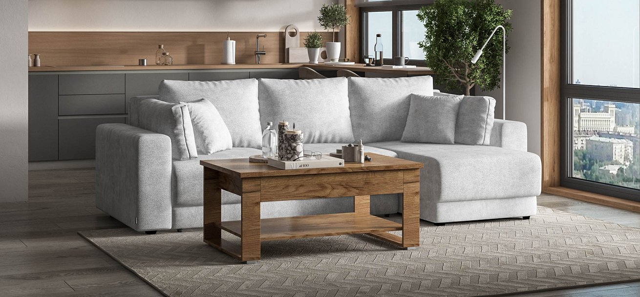 Угловой диван Босс Прайм ХЛ Шенилл CLOUD грей