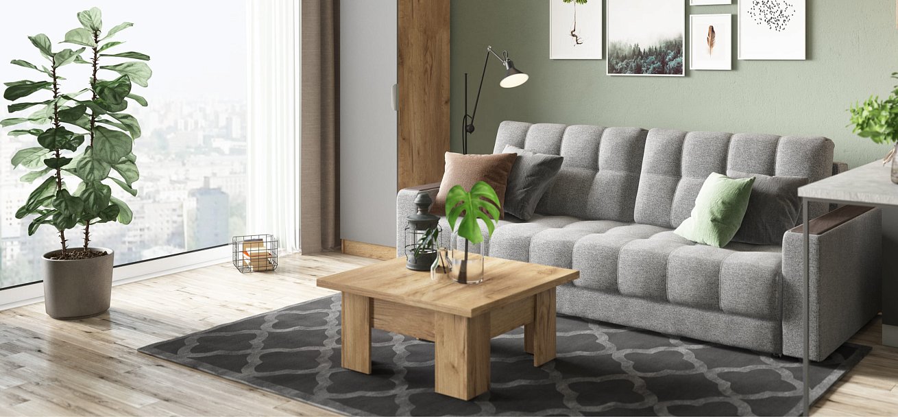 Диван BOSS 2.0 рогожка Malmo серый