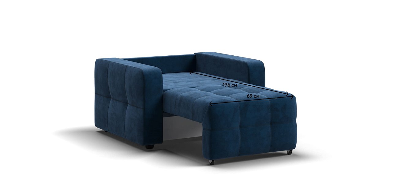 Кресло-кровать Dandy велюр Monolit синий