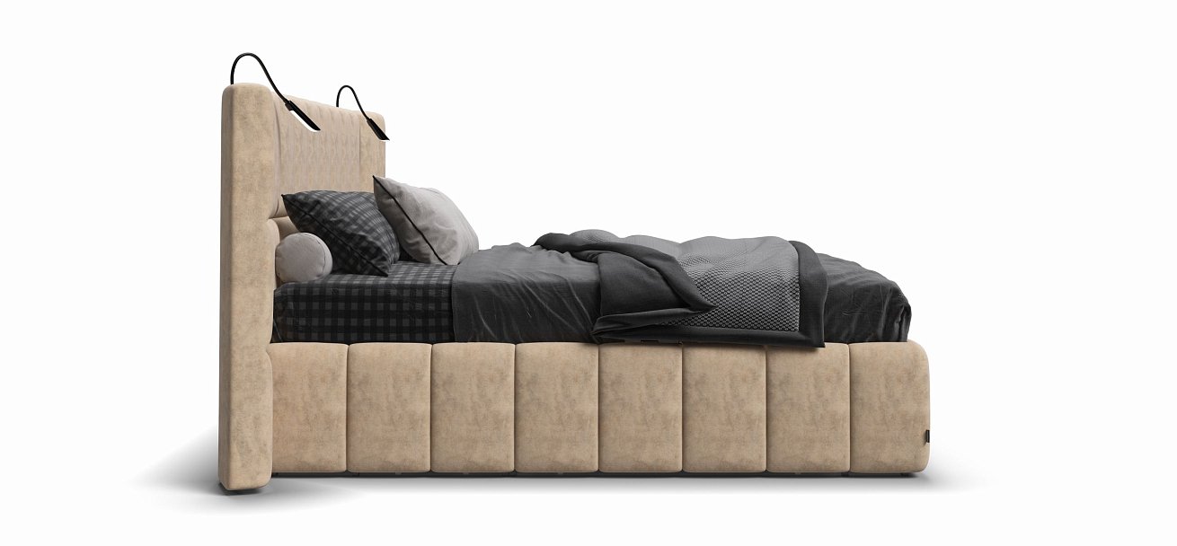 Кровать BOSS.XO 180*200 Велюр Royal шампань NEW