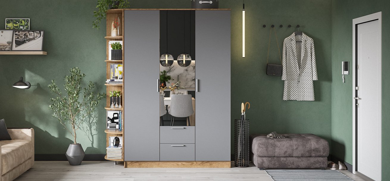 Пуф BOSS XL велюр Alkantara серый