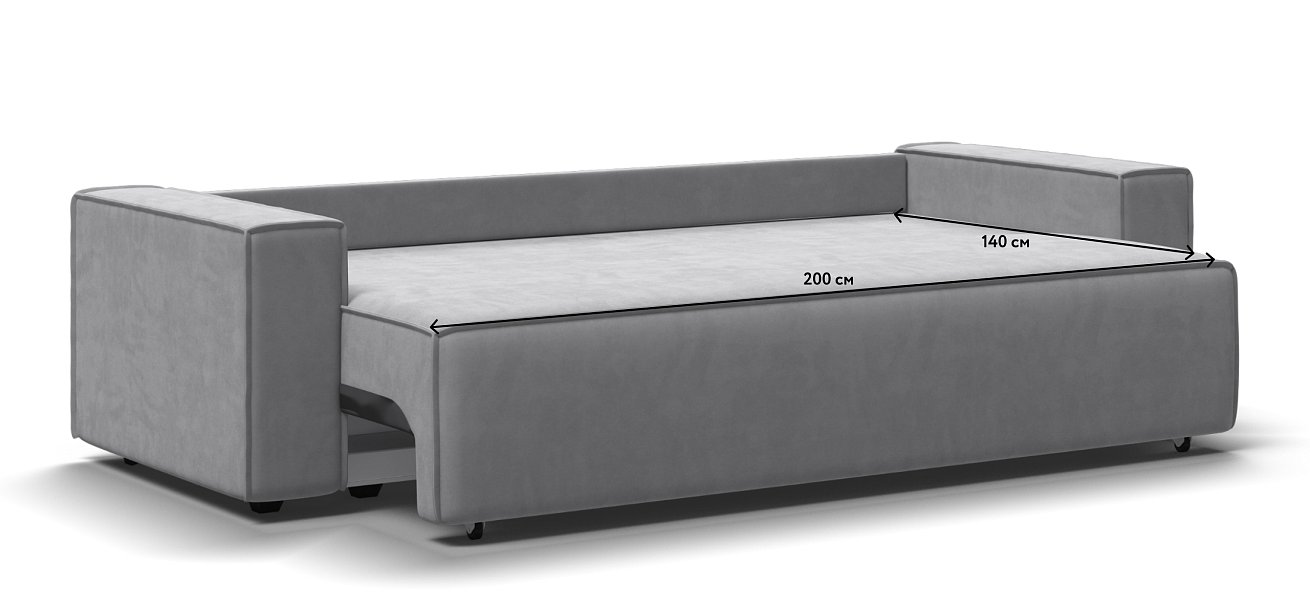 Диван Норд Велюр Monolit сталь