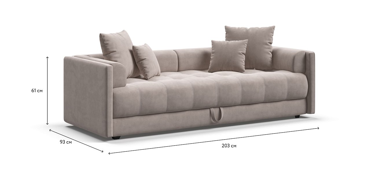 Тахта BOSS велюр Monolit латте