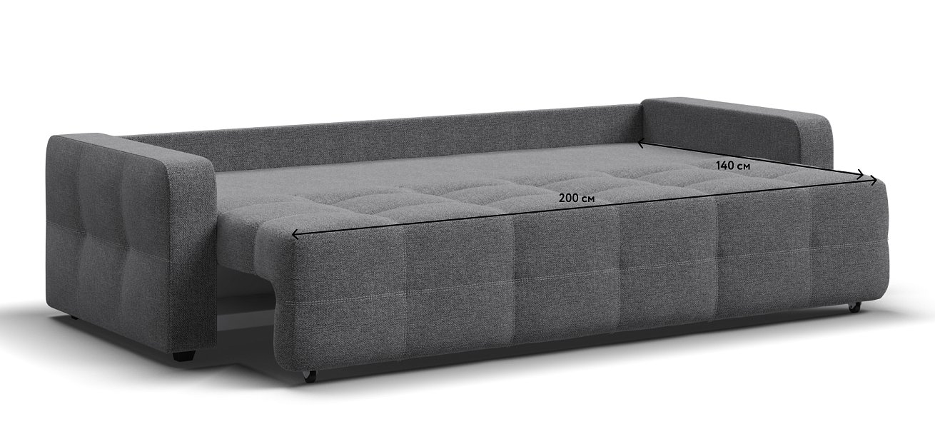 Диван Денди рогожка Malmo серый