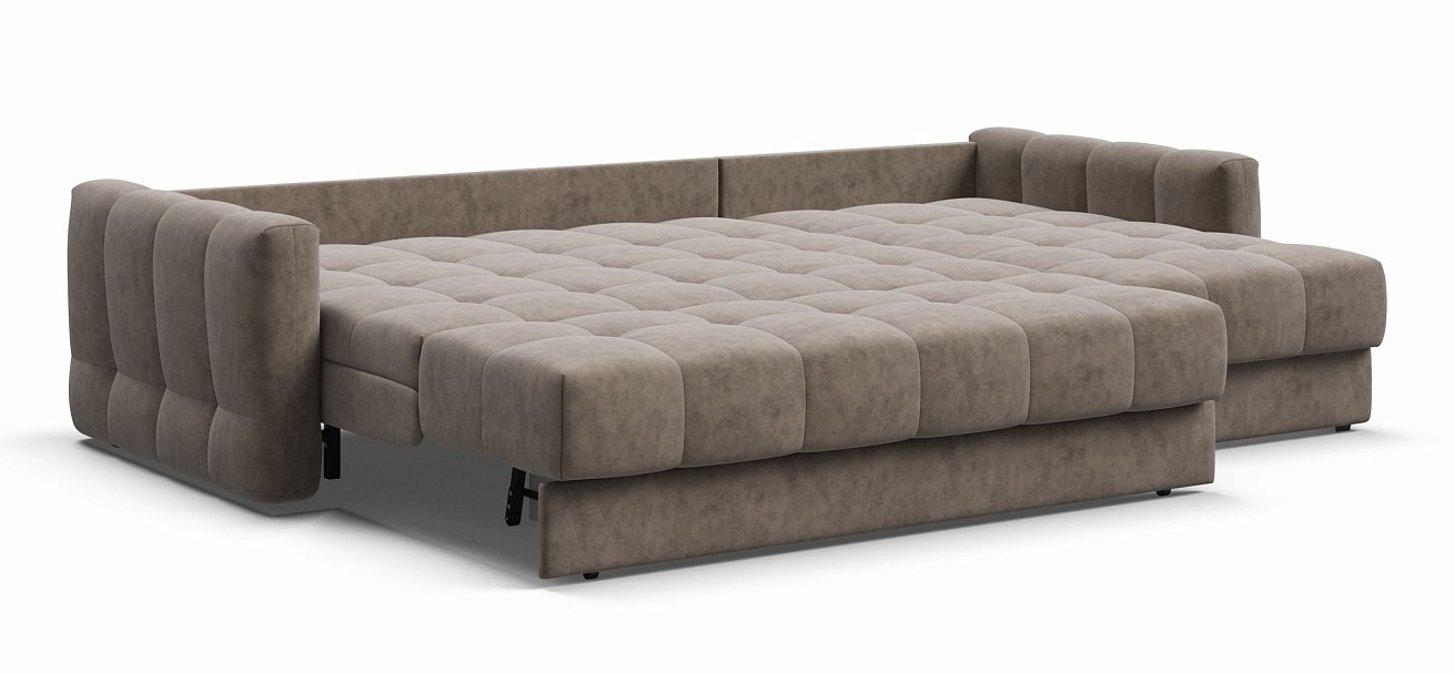 Угловой диван BOSS Sleep 160 Велюр Роял тауп