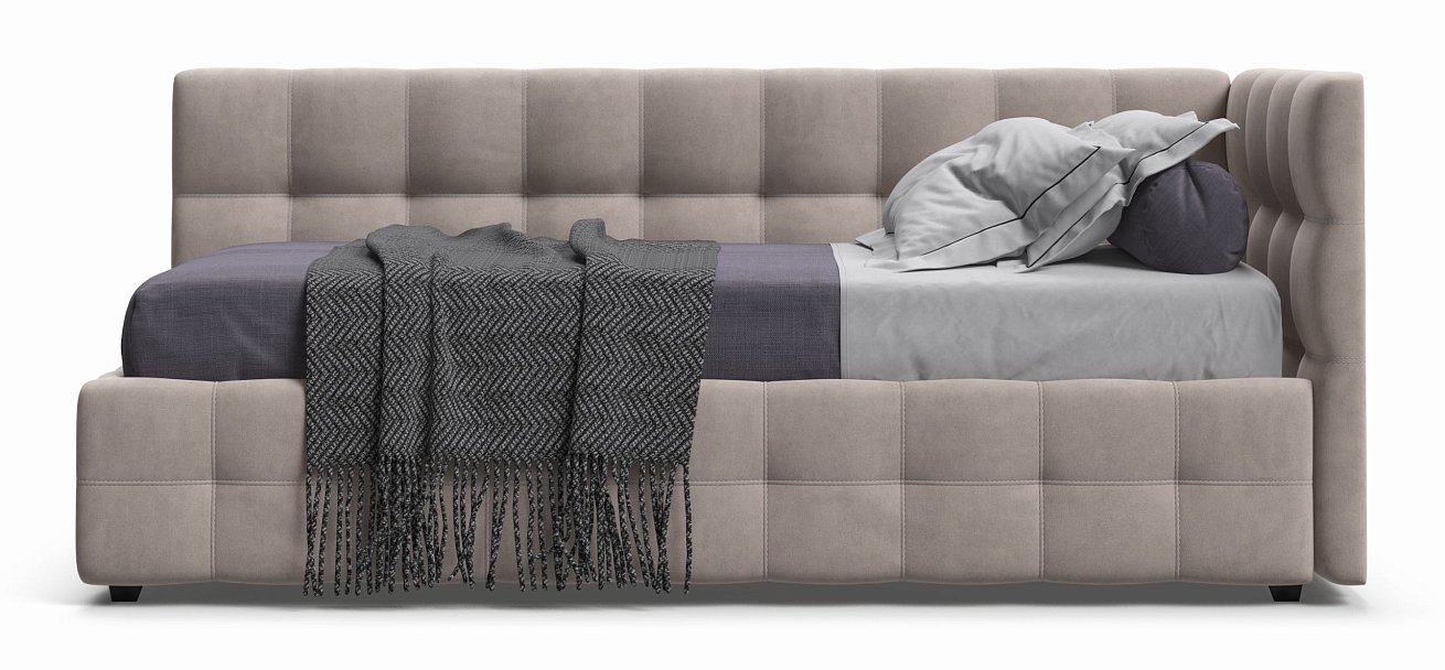 Кровать BOSS mini NEW велюр Monolit латте