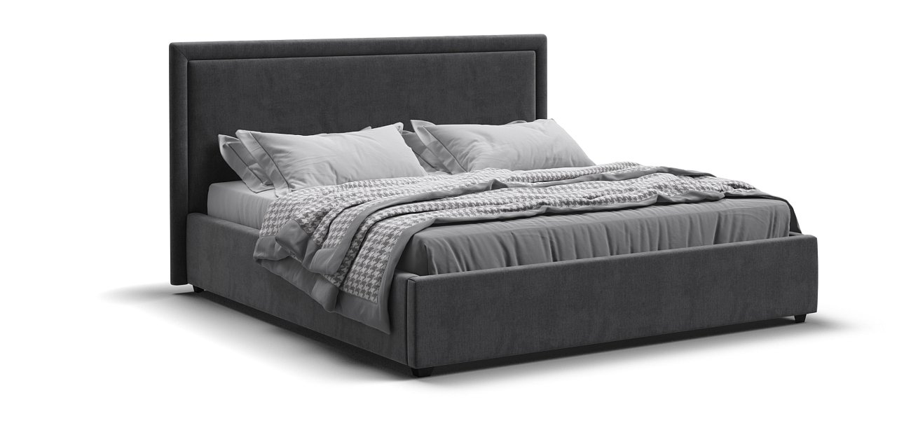 Кровать Фрея 160*200 с ПМ MONOLIT Серая