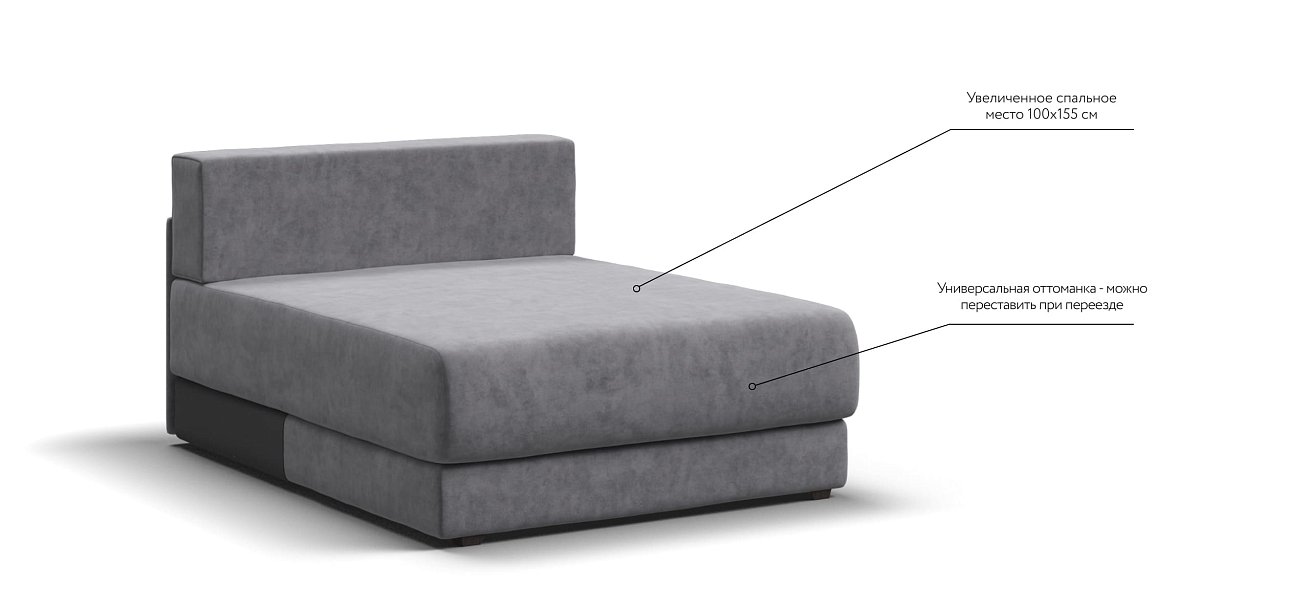 Оттоманка РИЧМОНД MODOOL Велюр Роял агат