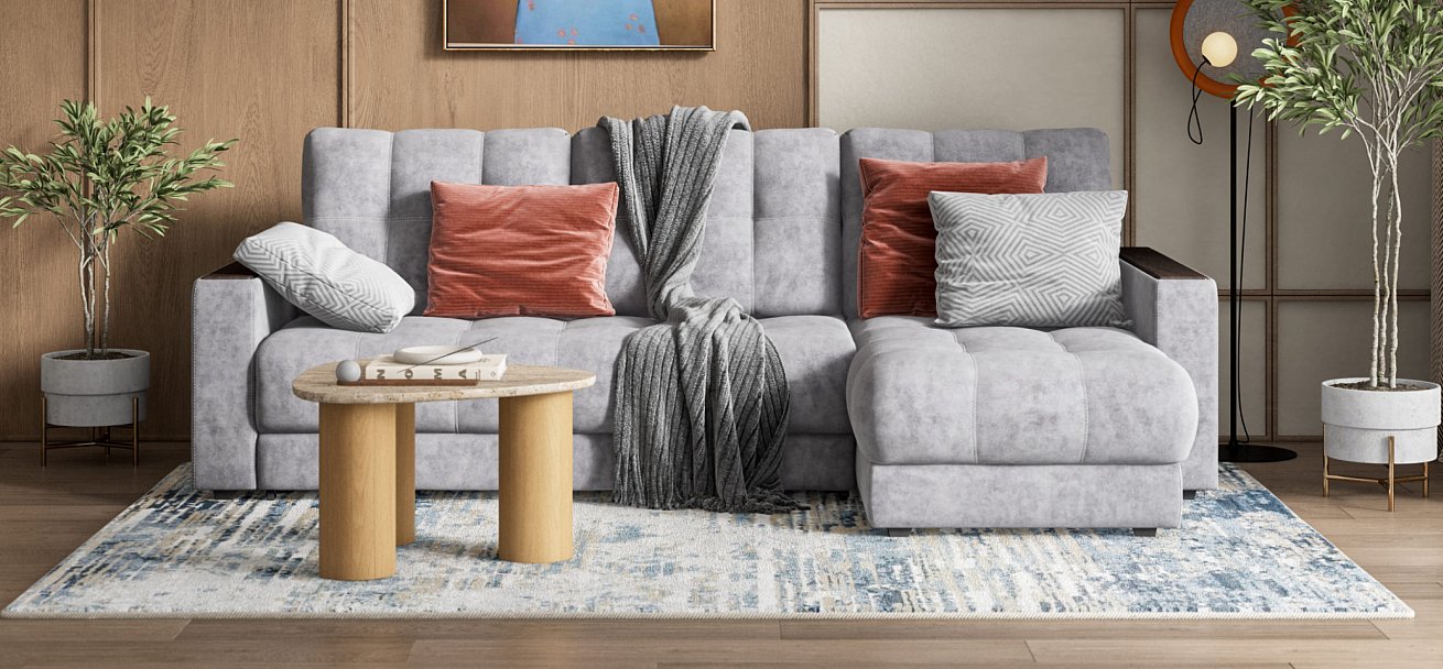 Угловой диван BOSS 3.0 Classic XL Велюр Роял агат