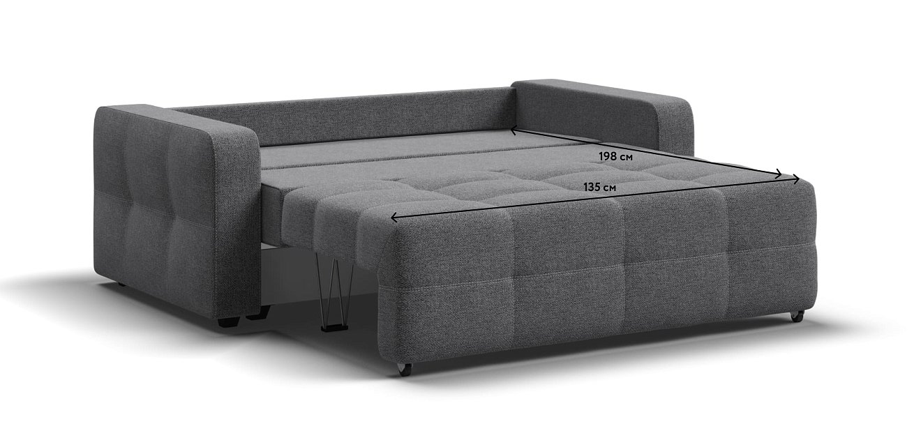 Диван Dandy Compact рогожка Malmo серый