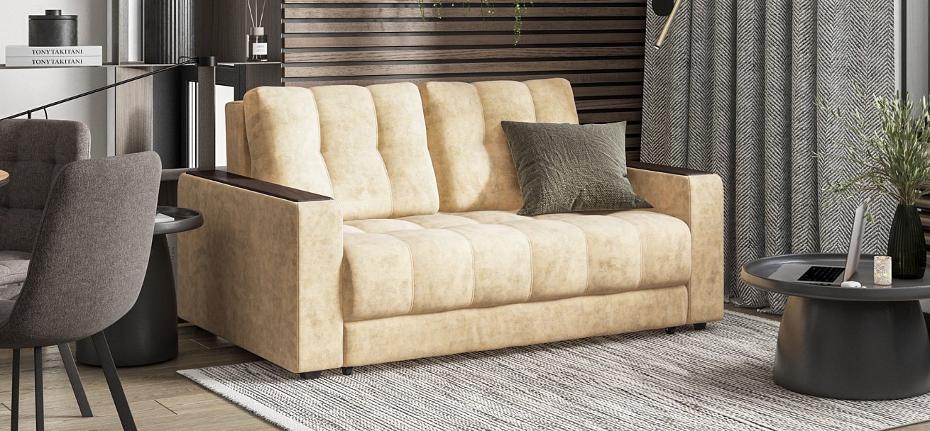 Диван BOSS Compact Велюр Роял шампань