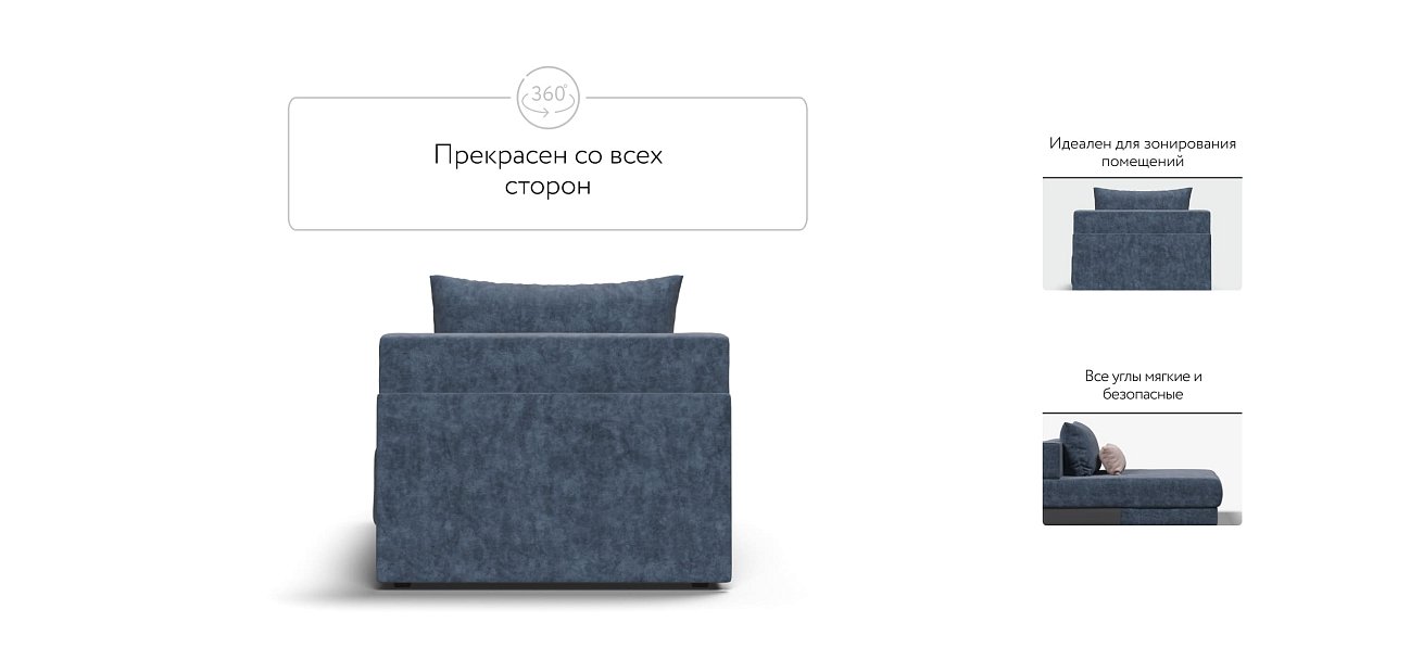 Оттоманка РИЧМОНД MODOOL Велюр Royal топаз NEW