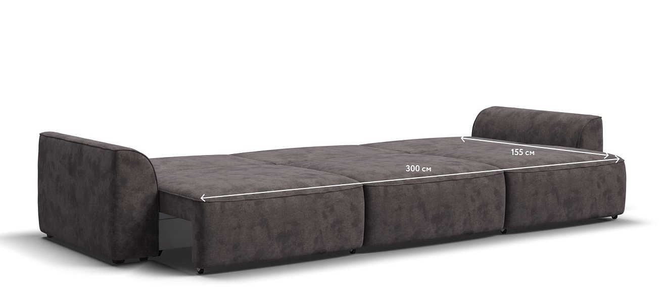 Диван KING MAX SE велюр Alkantara серый