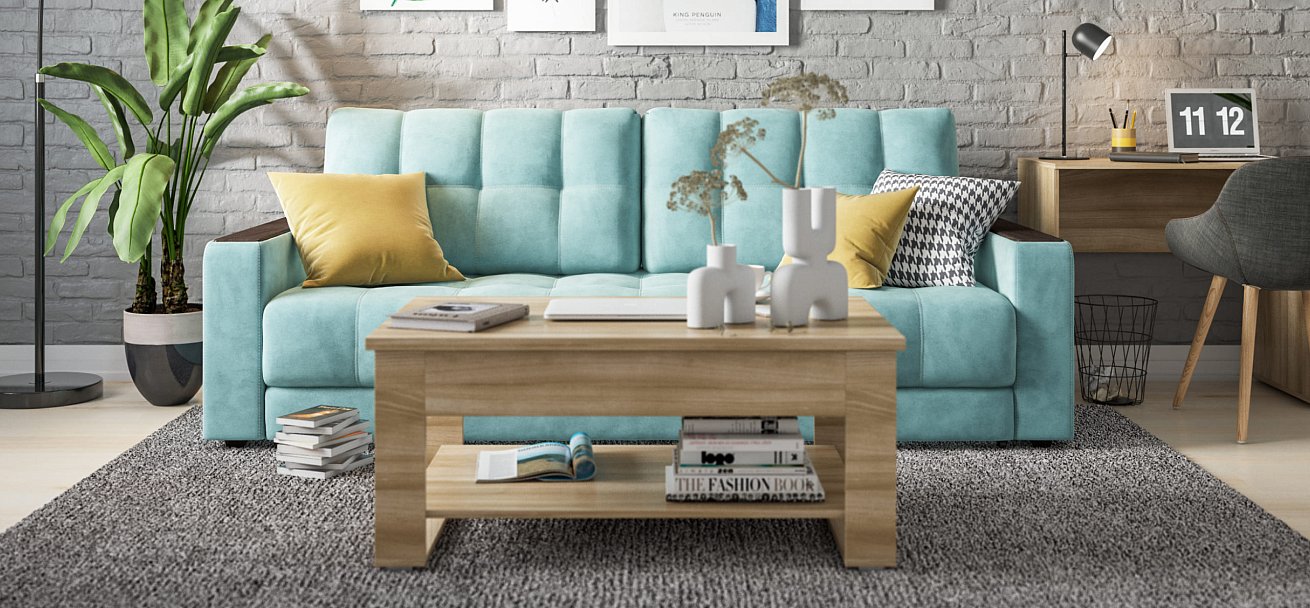 Диван BOSS 2.0 велюр Monolit аква