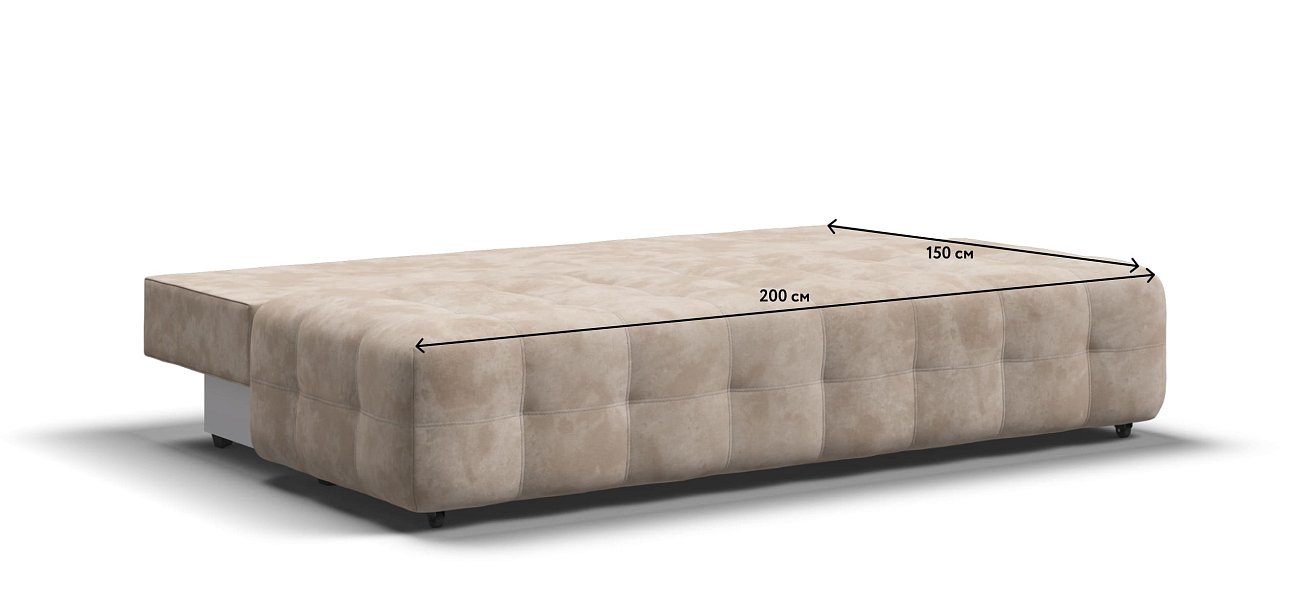 Диван BOSS 2.0 MINI велюр Alkantara пепел