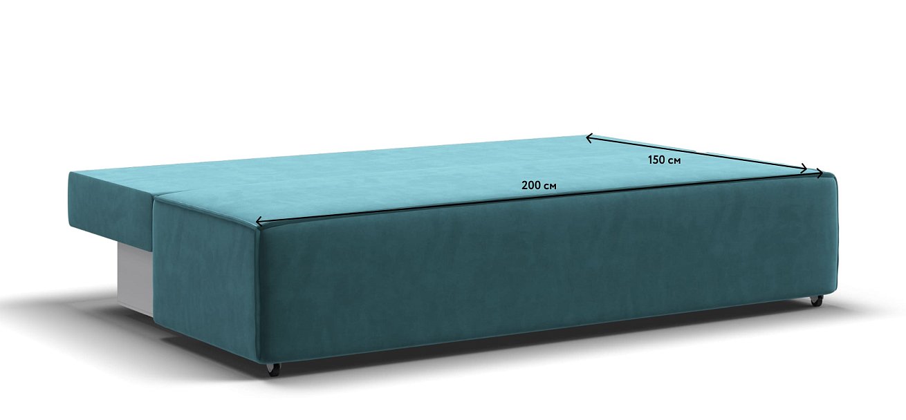 Диван NORD mini велюр Monolit зеленый