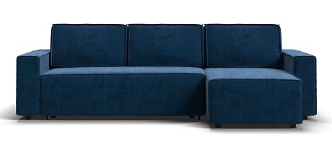 Угловой диван NORD 2.0 Велюр Monolit синий