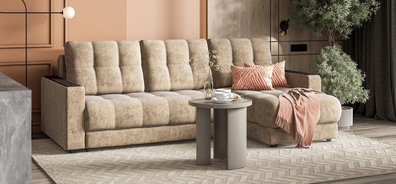 Угловой диван BOSS 3.0 Classic XL Велюр Роял тауп