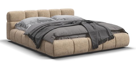 Кровать Босс Дрим 160*200 Про Велюр Royal шампань NEW