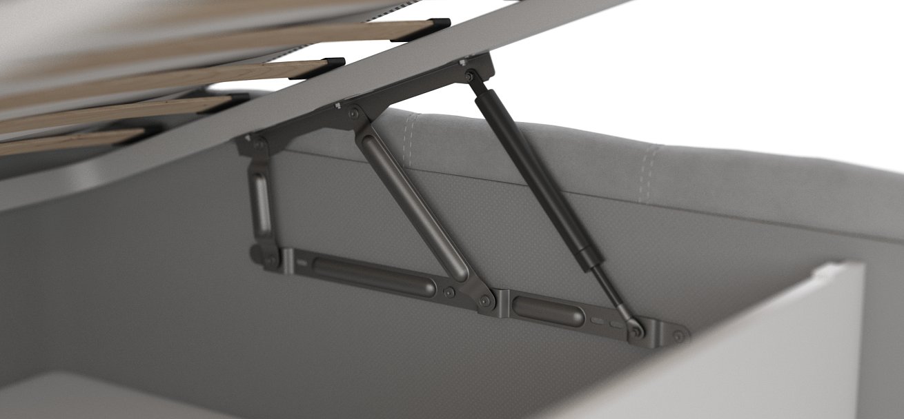 Кровать Босс 180*200 Про велюр Monolit сталь