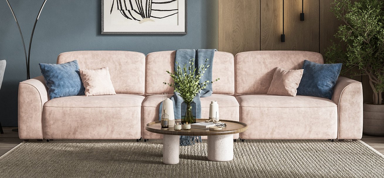 Диван KING MAX SE Велюр Royal пион NEW