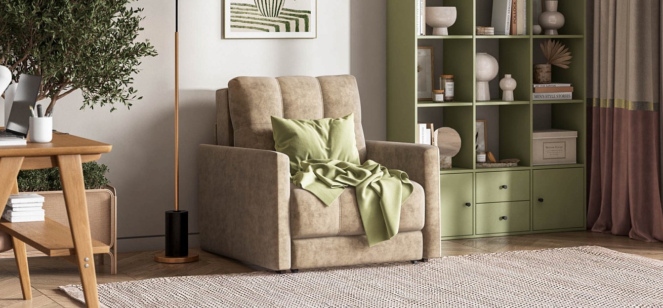 Кресло-кровать BOSS LOFT Велюр Роял тауп