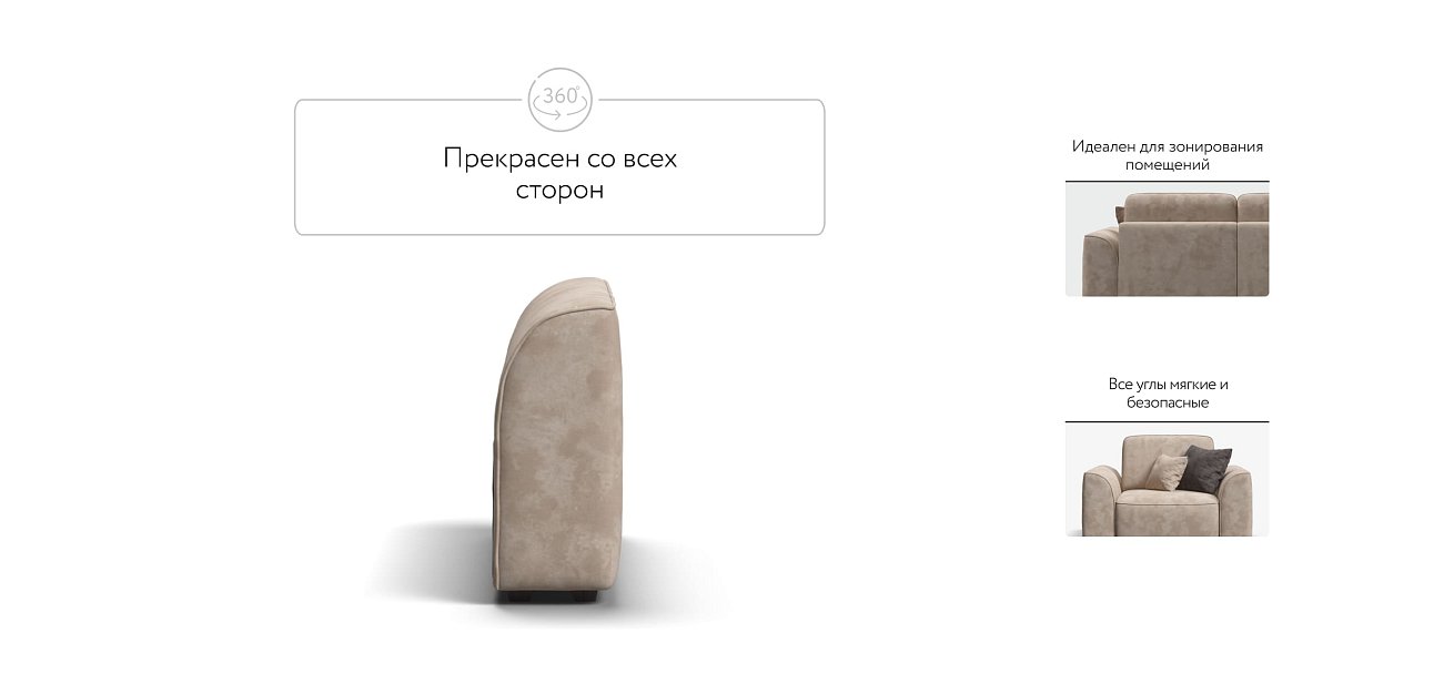 KING MODOOL подлокотники 2 шт. Велюр Alkantara пепел