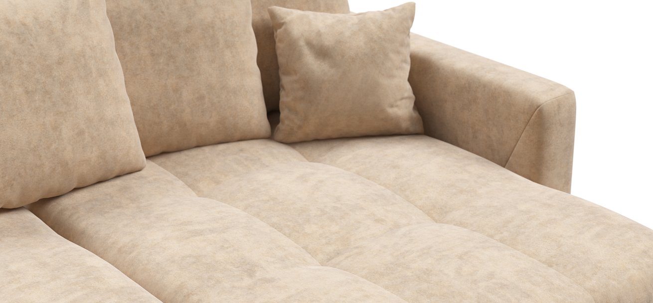 Угловой диван BOSS TREND Велюр Royal шампань