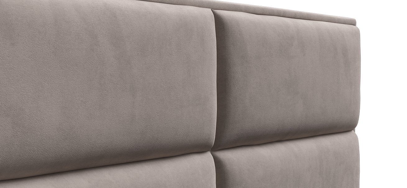 Кровать MILA 160 велюр Monolit латте