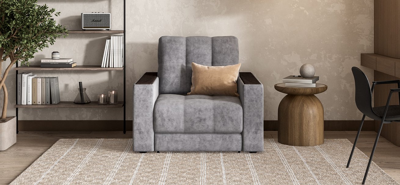 Кресло-кровать BOSS 2.0 Велюр Роял агат