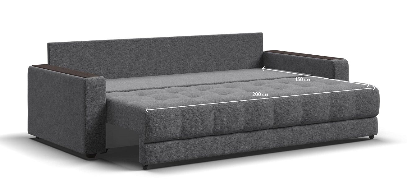 Диван BOSS 2.0 рогожка Malmo серый