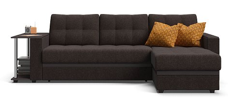 Угловой диван Атланта НПБ рогожка Malmo шоколад
